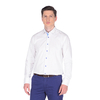 Белая приталенная мужская рубашка Louis Fabel 2691-12