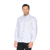 Белая приталенная мужская рубашка Louis Fabel 4600-30