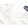 Белая комбинированная мужская рубашка в горизонтальную полоску с длинными рукавами-2