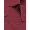 Бордовая мужская рубашка с длинными рукавами-2